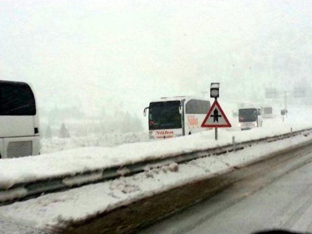 Kar, Akseki- Seydişehir Yolunu Kapattı (2)