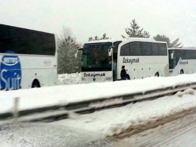 Kar, Akseki- Seydişehir Yolunu Kapattı (2)