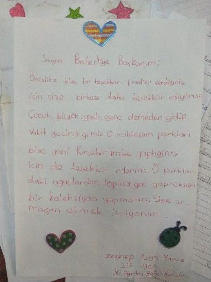 Öğrencilerden Belediye Başkanı Yaşar Bahçeci’ye Mektup