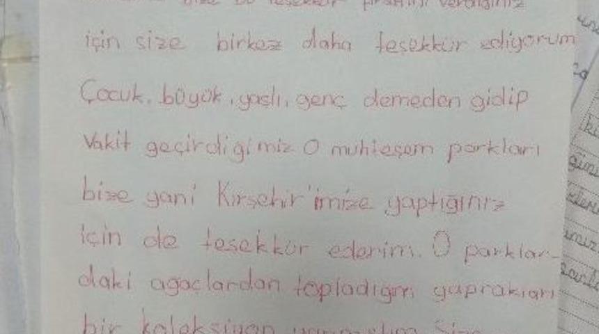 &Ouml;ğrencilerden Belediye Başkanı Yaşar Bah&ccedil;eci&rsquo;ye Mektup