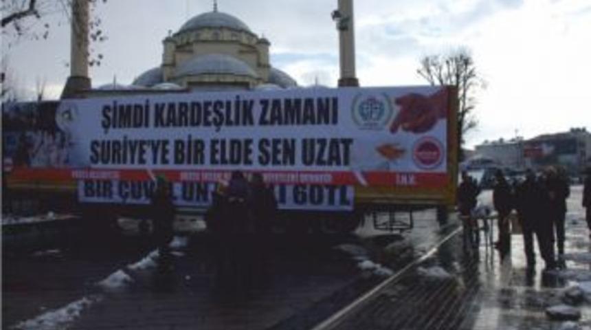 D&uuml;zce&rsquo;den Suriyeye Yardım Kampanyası