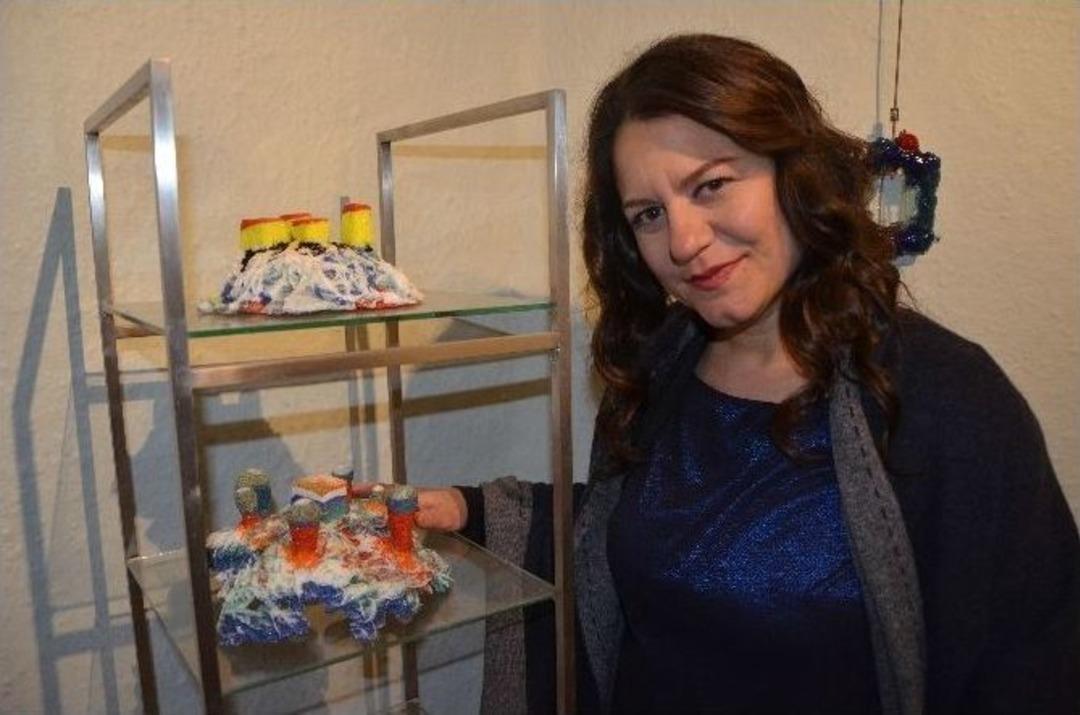 10 Yıldır Hazırladığı Cam Eserlerini G&ouml;r&uuml;c&uuml;ye &Ccedil;ıkarttı