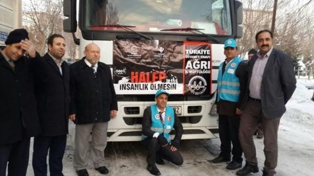 Patnos&rsquo;tan Halep&rsquo;e Yardım