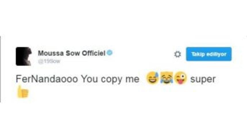 Sow’dan Fernandao’ya Esprili Gönderme