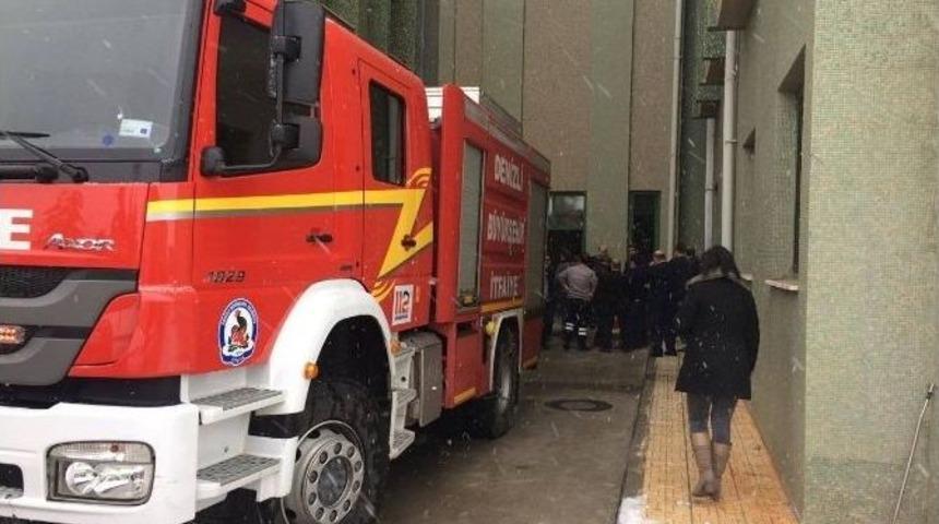 Denizli Servergazi Devlet Hastanesinde Yangın