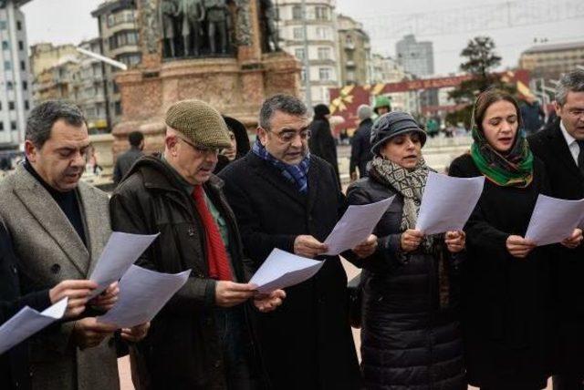 Taksim'de Chp'li Milletvekillerinden Basın Açıklaması