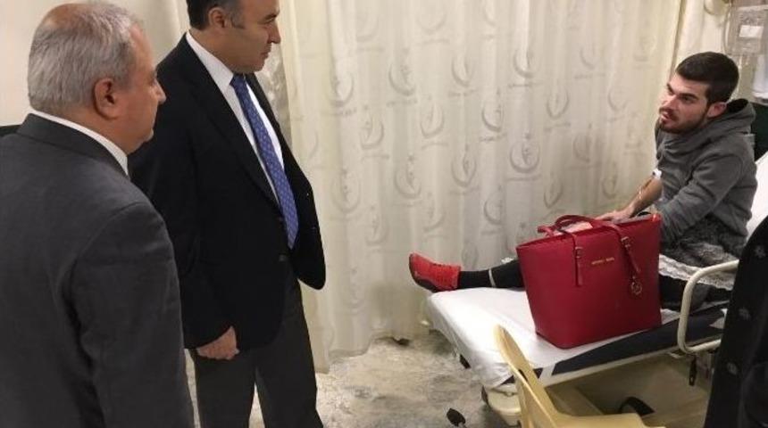 Vali Altıparmak, Yangın &Ccedil;ıkan Devlet Hastanesi&rsquo;ni Ziyaret Etti