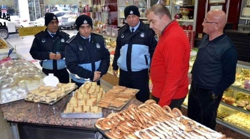Zabıta Ekiplerinden Yılbaşı &Ouml;ncesi Pastane Denetimi