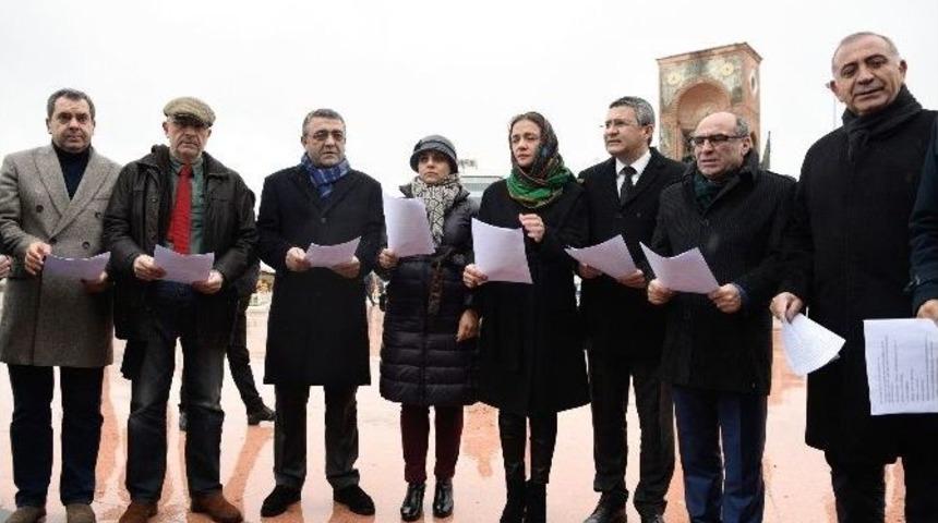 Chp&rsquo;den "anayasa Değişiklik Teklifine" Eş Zamanlı Protesto