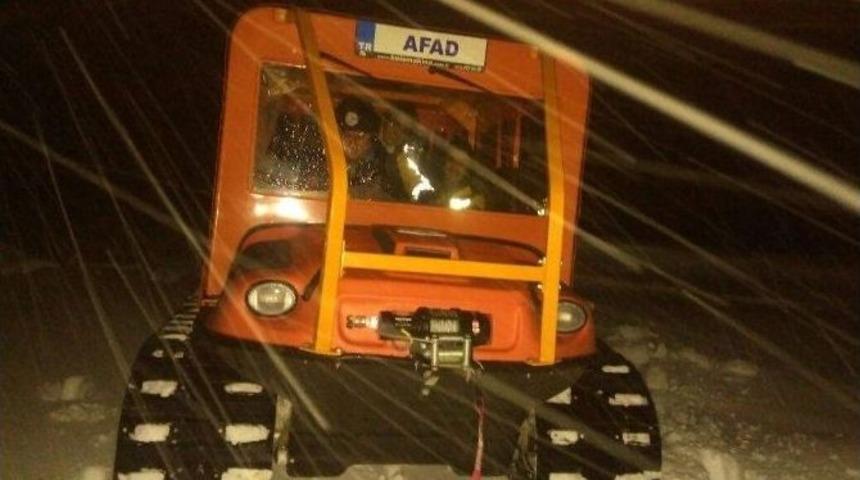 Kar Yağışı Nedeniyle Haber Alınamayan Aileye Afad Ulaştı