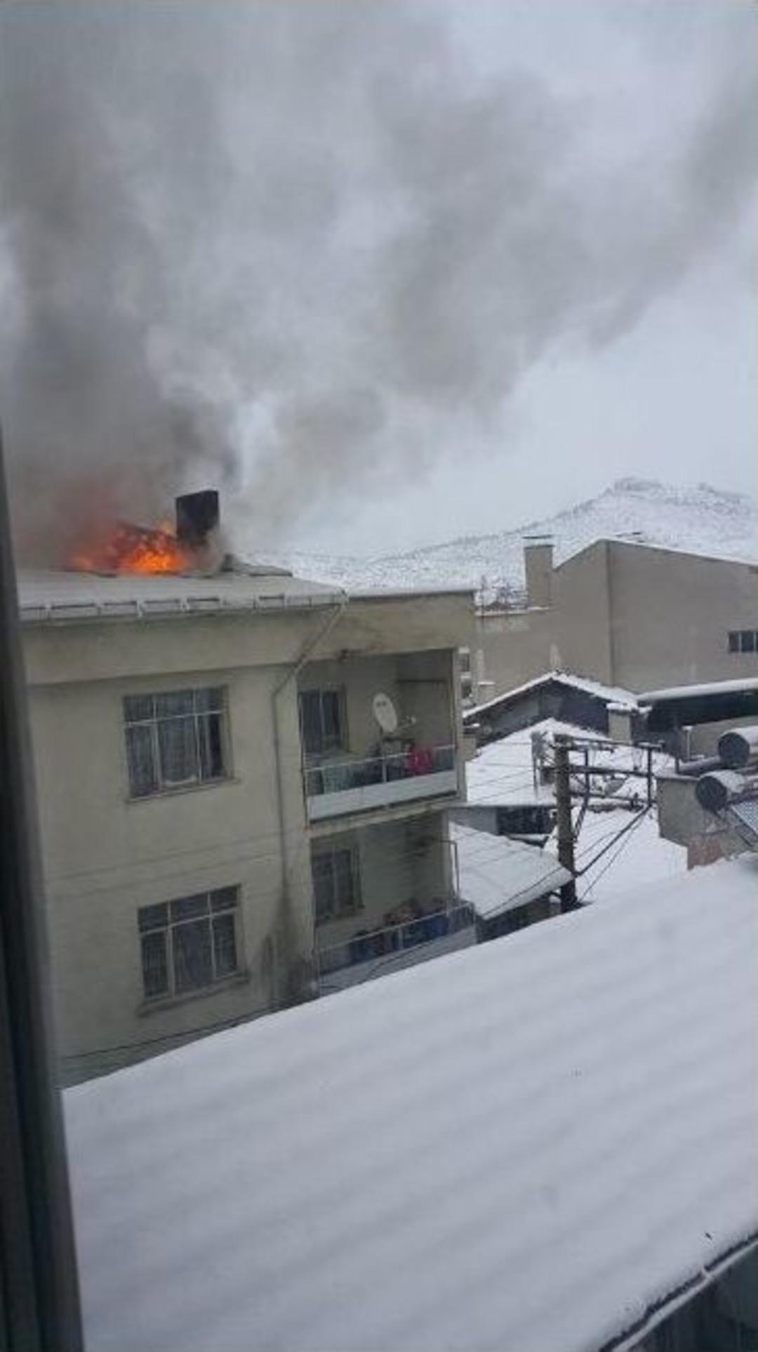 Dursunbey&rsquo;de Korkutan Yangın