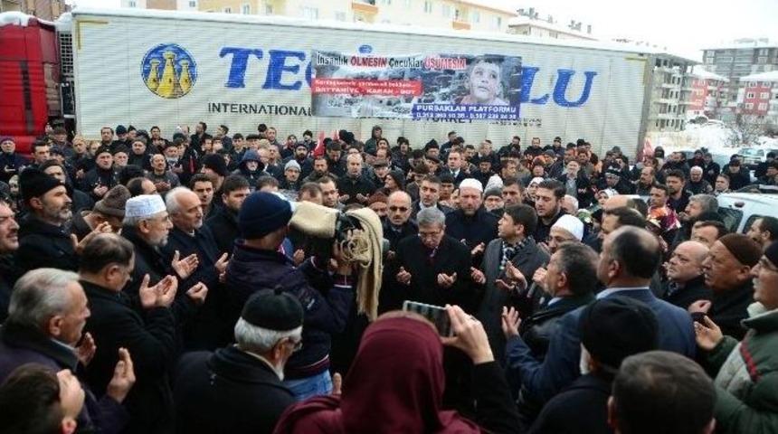 Pursaklar’dan Halep’e 14’üncü Tır Yola Çıktı