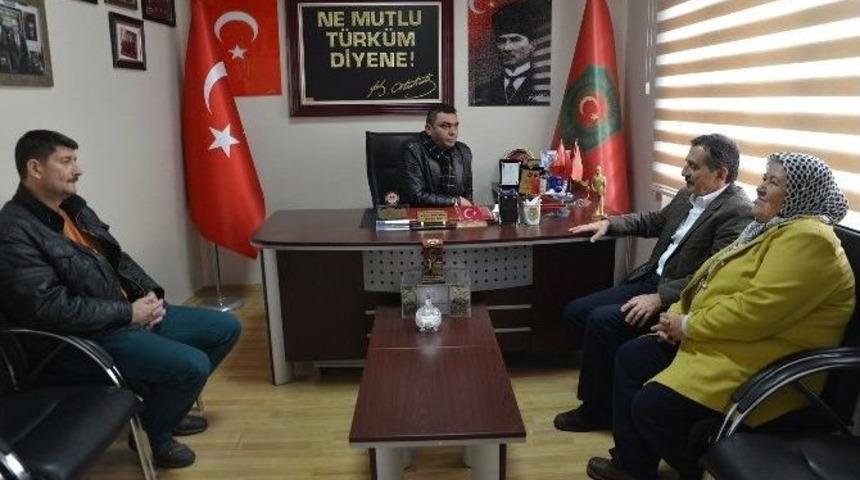 Başkan Ata&ccedil;&rsquo;tan Şehit Aileleri Derneği&rsquo;ne Ge&ccedil;miş Olsun Ziyareti