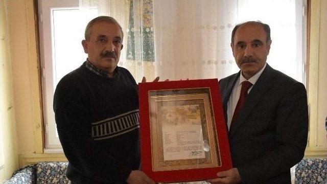 Şehit Coşkun İşleyen’in Ailesine “şehadet Belgesi” Verildi