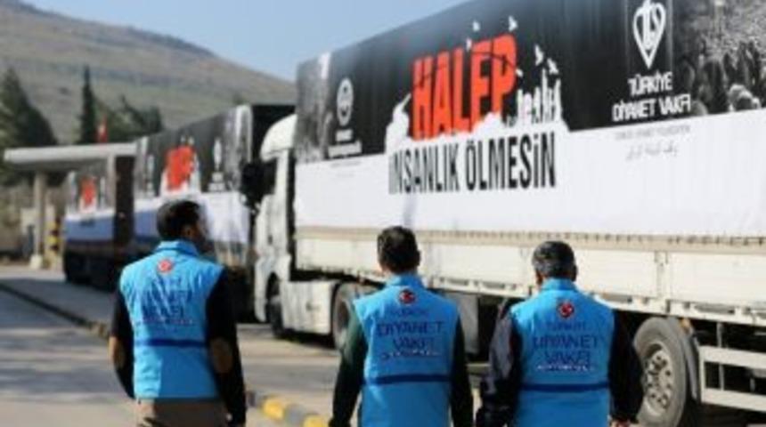 Diyanetin Halep Kampanyasında Yardım Tırı Sayısı 315’e Ulaştı