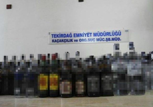 Tekirdağ'da Kaçak Içki Operasyonu