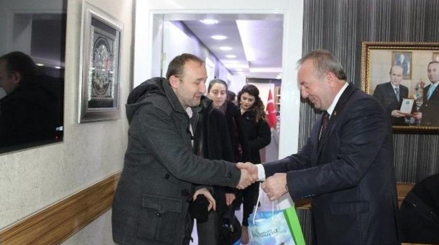 Aday &Ouml;ğretmenlerden Başkan Şahiner&rsquo;e Ziyaret