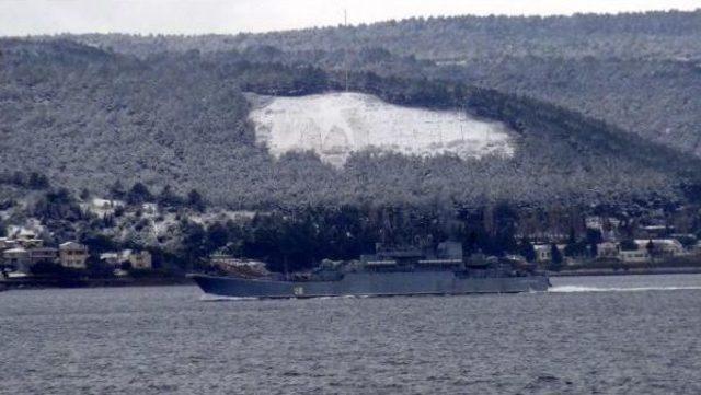 Rus Savaş Gemisi Çanakkale'den Geçti