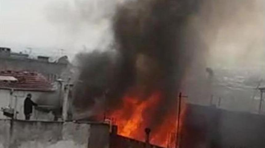 Bursa'da Korkutan Yangın