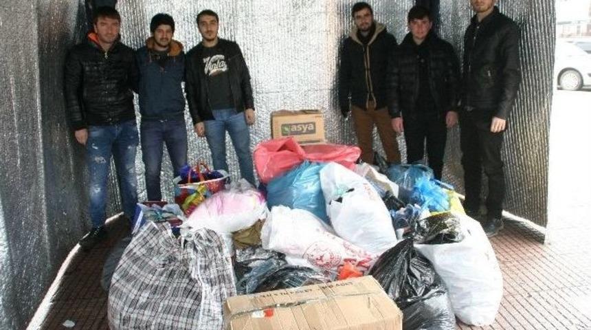 Devrekliler Halep İ&ccedil;in Yardım &Ccedil;adırı Kurdu