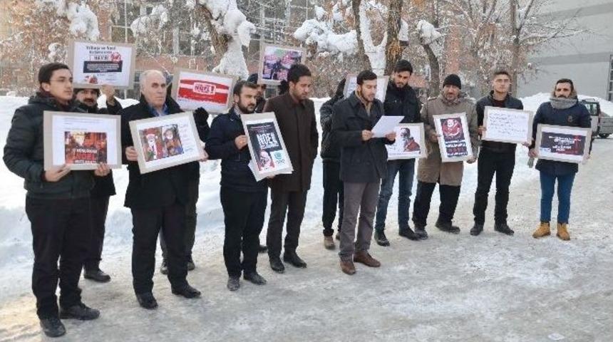 Muş’ta İmam Hatiplilerden Yılbaşı Protestosu