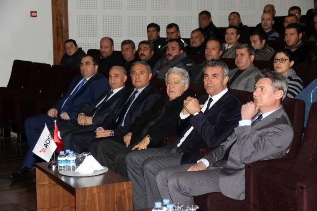 Aosb&rsquo;den Kıdemli Personele Plaket