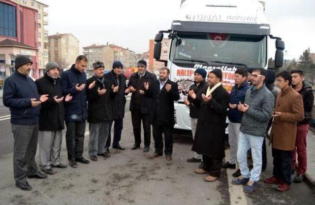 Halep'ten Gelen Suriyeliler Için 7 Tır Dolusu Süt Yardımı