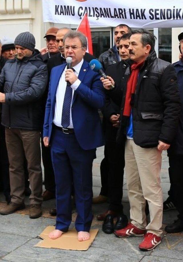 Başkent’te Çıplak Ayakla 2017’nin İlk Eylemi