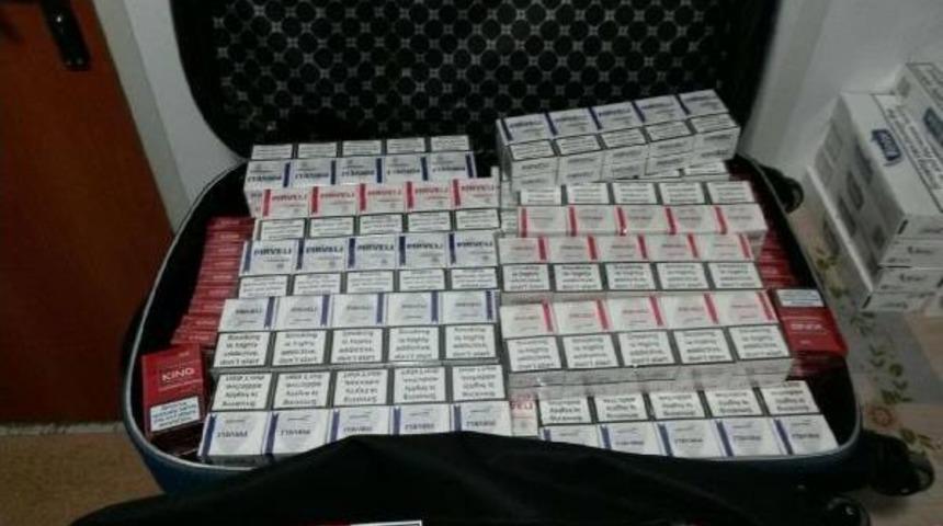 Samsun'da 1130 Paket Ka&ccedil;ak Sigara Ele Ge&ccedil;irildi