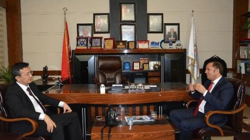 Başkan Toltar, Kaymakam Alkan&rsquo;ı Ağırladı