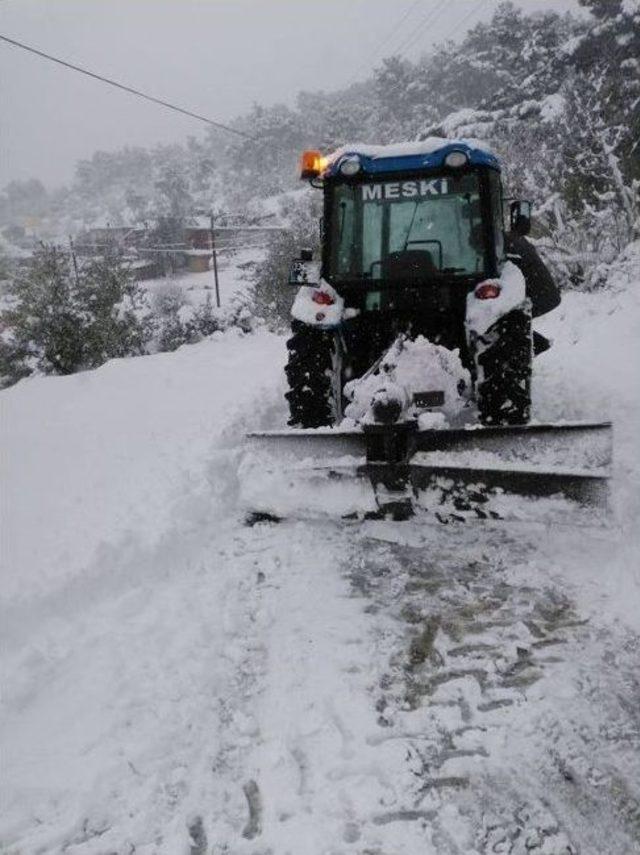Mut&rsquo;ta Kar Hayatı Olumsuz Etkiliyor 3