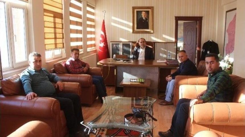 Gazeteciler Şemdinli Kaymakamı’nı Ziyaret Etti