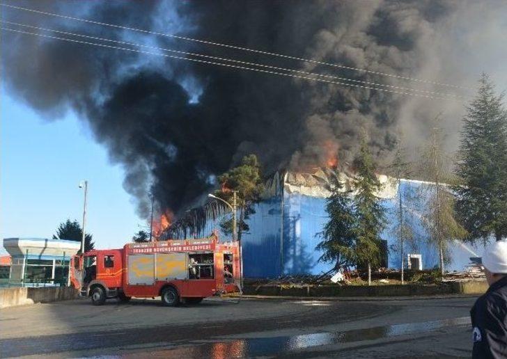 Arsin Organize Sanayi Sitesi’nde Yangın...(2) G5