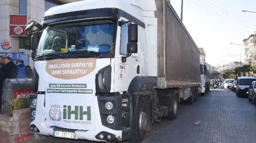 Nazilli&rsquo;den Mazlumlara Yardım Eli Uzanmaya Devam Ediyor