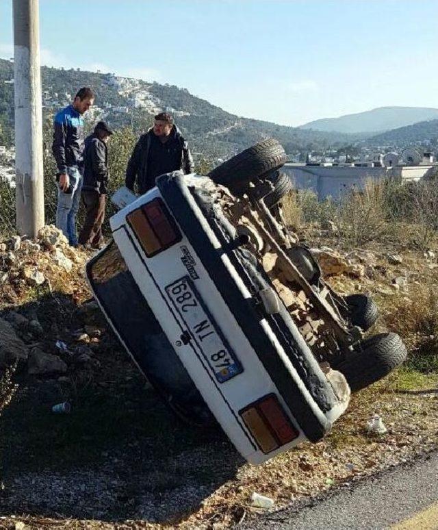 Otomobil Takla Attı: 2 Yaralı