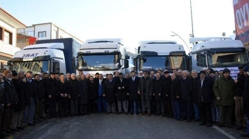Kelkit&rsquo;ten Halep&rsquo;e 4 Tır Dolusu Yardım