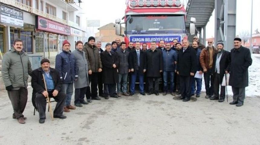 Erzincan Kyk&rsquo;dan Halep&rsquo;e 28 Ton Gıda Yardımı