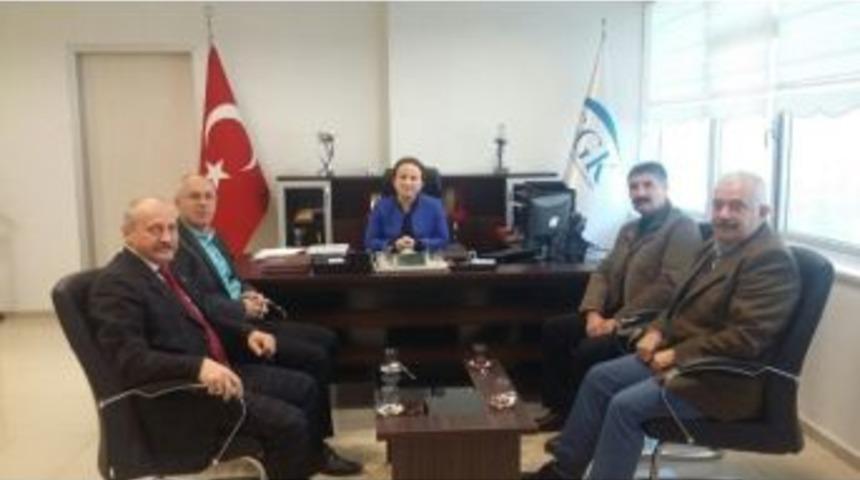 Tes-iş&rsquo;ten Sgk M&uuml;d&uuml;r&uuml; Yılmaz&rsquo;a Ziyaret