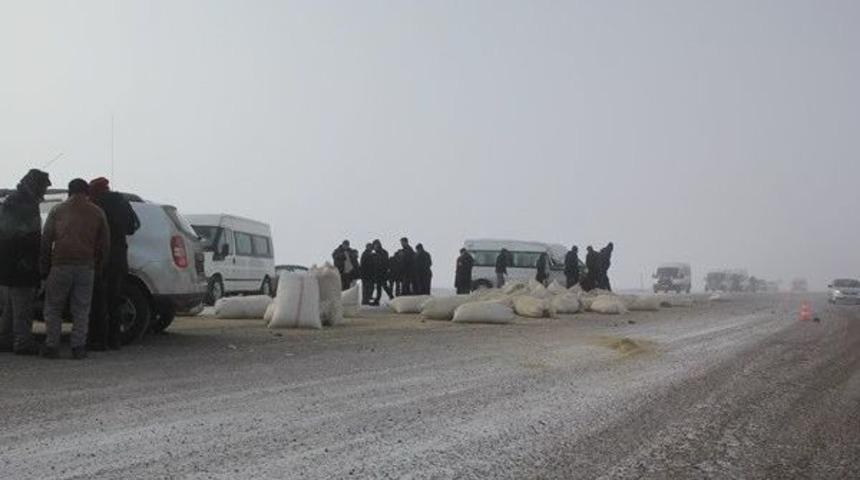 &Ccedil;aldıran&rsquo;da Maddi Hasarlı Trafik Kazası