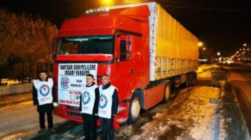 Erciş&rsquo;ten Halep&rsquo;e 500 &Ccedil;uval Un Yardımı