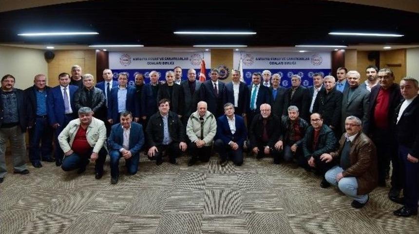 Başkan Uysal Oda Başkanlarıyla Bir Araya Geldi