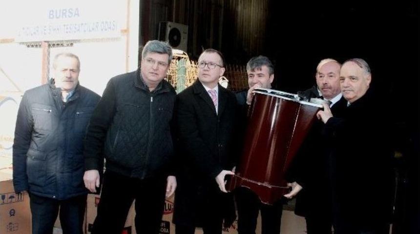 Bursa&rsquo;dan Halep&rsquo;e G&ouml;n&uuml;lleri Isıtan Yardım