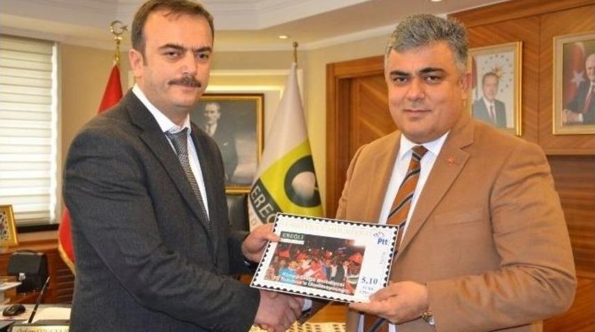 Ereğli Belediyesi, Resmi Yazışmalarda "15 Temmuz" Temalı Pullar Kullanacak