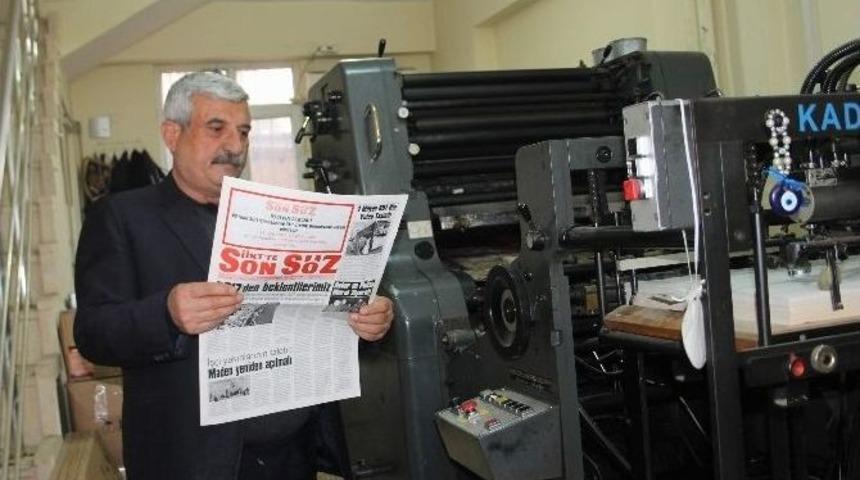 Siirt&rsquo;te Sons&ouml;z Gazetesi 41. Yayın Yılına Girdi