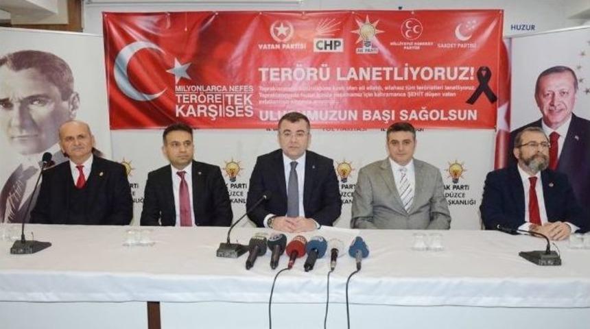 5 Siyasi Parti Başkanı Bir Arada Ter&ouml;r&uuml; Kınadı