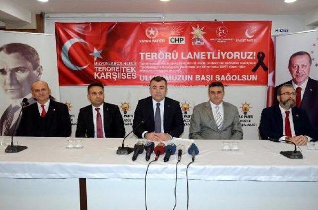 Düzce'de 5 Parti Terörü Lanetledi