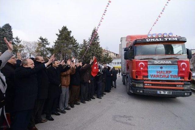 Çorum Belediyesi’nden Halep’e 15 Tır Yardım 1