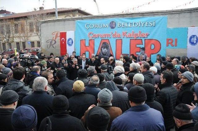 Çorum Belediyesi’nden Halep’e 15 Tır Yardım 2