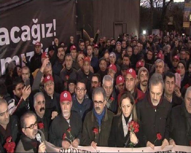 Sendika Ve Meslek Örgütlerinden Ortaköy'de Terör Protestosu