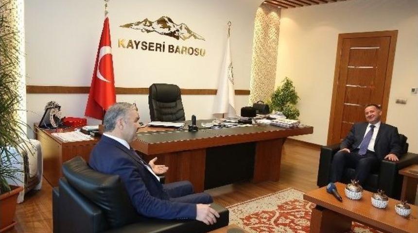 Başkan &Ccedil;elikten Baro Ziyareti
